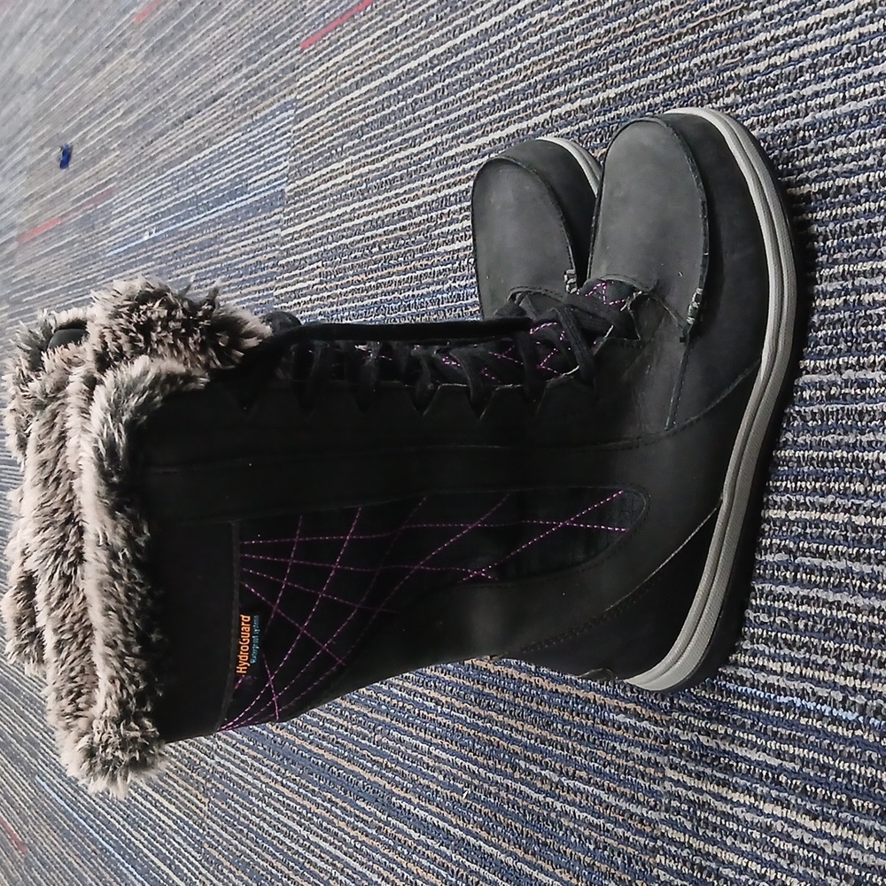 Women's KOPPEN Gray SUEDE Brisen PRIMALOFT Hydro Protect WINTER Eskimo BOOTS 6.5
